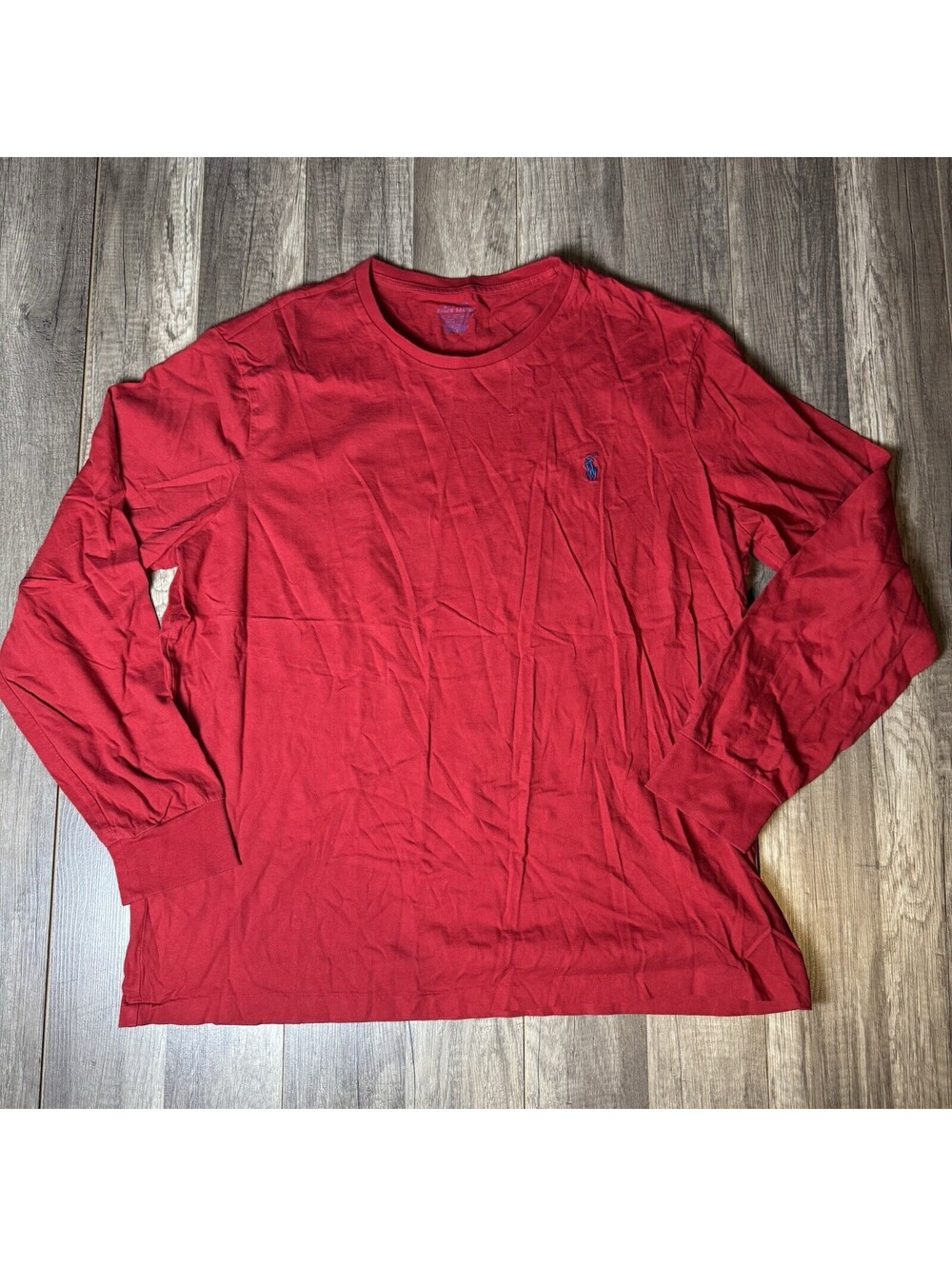 Polo Ralph Lauren Men’s XL Red Long Sleeve Shirt Custom Slim Fit Cotton